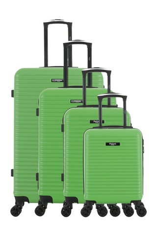 Set de 4 valises Montparnasse (XS/S/M/L) - 47/57,5/67/76,5 cm - Vert