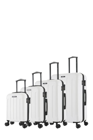 Set de 4 valises Concorde (XS/S/M/L) - 47/57,5/67/76,5 cm - Blanc