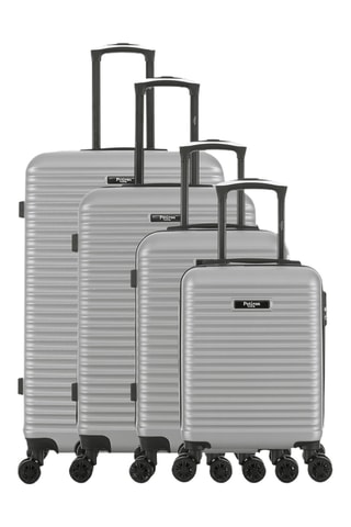 Set de 4 valises Montparnasse (XS/S/M/L) - 47/57,5/67/76,5 cm - Argenté