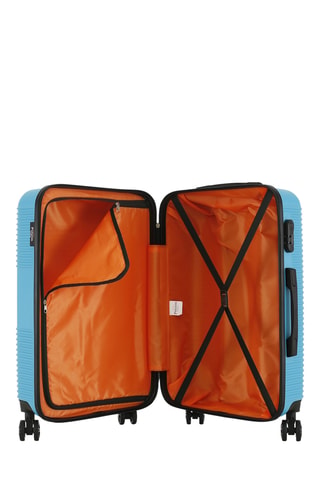 Valise cabine et valise semaine Paris (S/M) - 57,5/67,5 cm - Turquoise