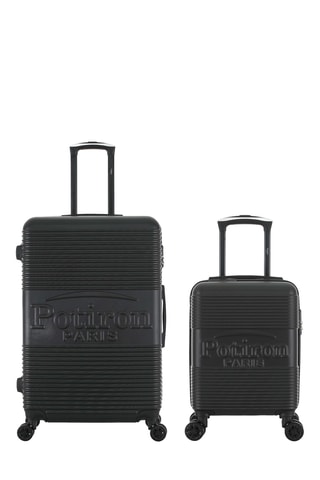 Valise cabine low-cost et valise grand volume Paris (XS/L) - 47/77,5 cm - Noir