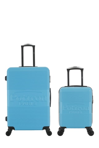 Valise cabine low-cost et valise grand volume Paris (XS/L) - 47/77,5 cm - Turquoise
