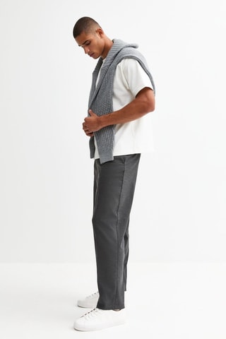 Pantalon relaxed - Gris foncé