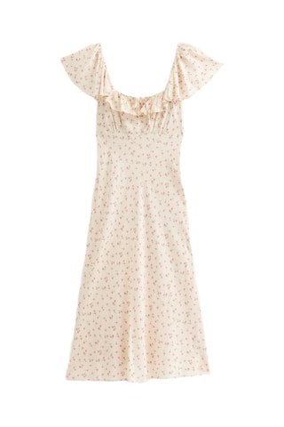 Robe midi - Crème