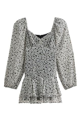 Robe volantée - Blanc