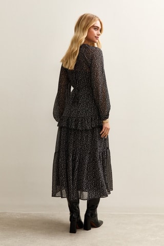 Robe volantée - Noir