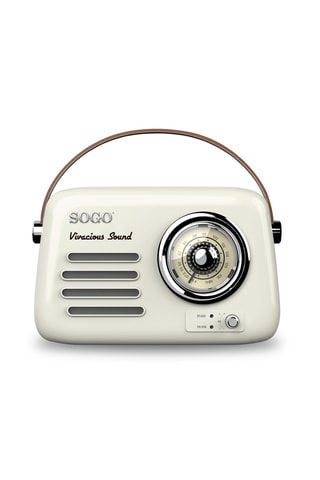 Wekker Retro Bluetooth - Beige - 5 W