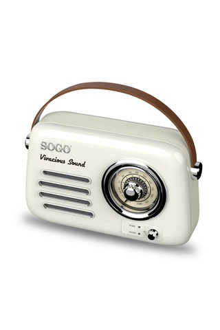 Wekker Retro Bluetooth - Beige - 5 W
