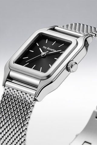 Montre à quartz en acier - Argenté