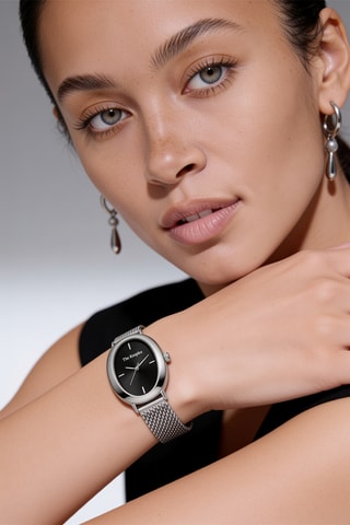 Montre à quartz en acier - Argenté