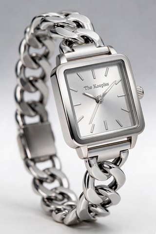 Montre à quartz en acier - Argenté