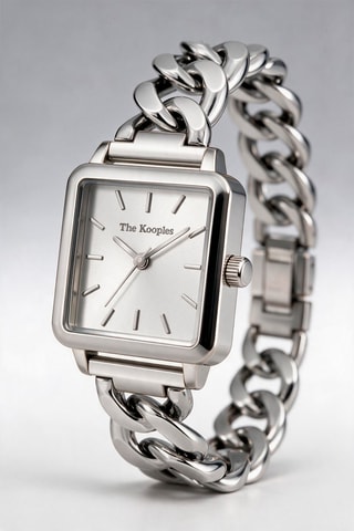 Montre à quartz en acier - Argenté