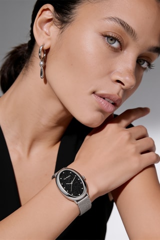 Montre à quartz en acier - Argenté