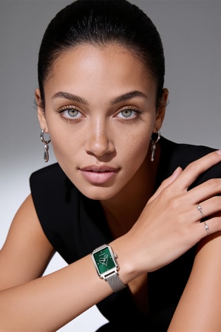 Montre à quartz en acier - Argenté