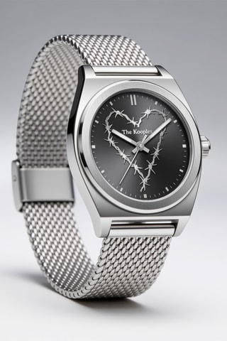 Montre à quartz en acier - Argenté