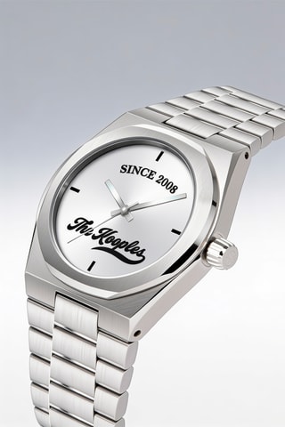 Montre à quartz en acier - Argenté