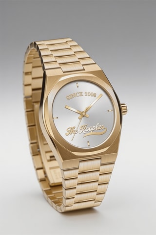 Montre SINCE 2008 à quartz en acier - Doré