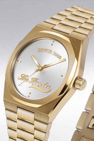 Montre SINCE 2008 à quartz en acier - Doré