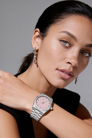 Montre à quartz en acier - Argenté