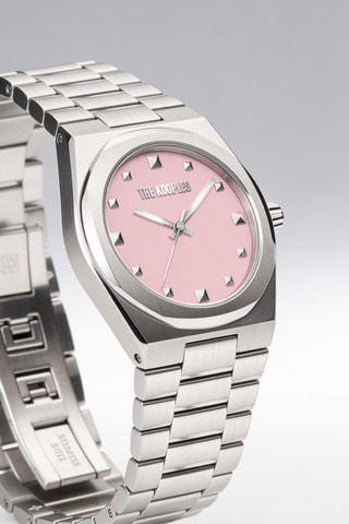 Montre à quartz en acier - Argenté
