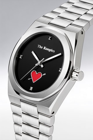 Montre à quartz en acier - Argenté