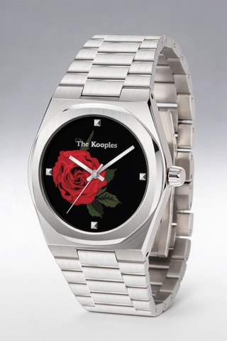 Montre à quartz en acier - Argenté