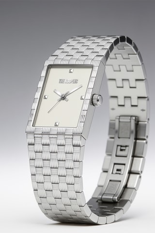 Montre à quartz en acier - Argenté