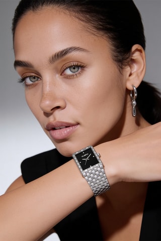 Montre à quartz en acier - Argenté