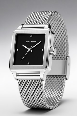 Montre à quartz en acier - Argenté
