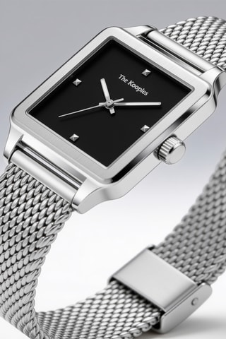 Montre à quartz en acier - Argenté