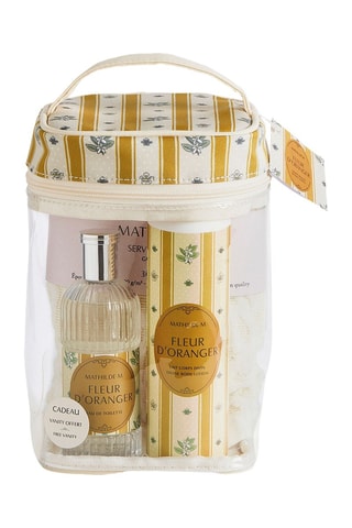 Neceser con eau de toilette y leche corporal Fleur d'Oranger - 3 piezas