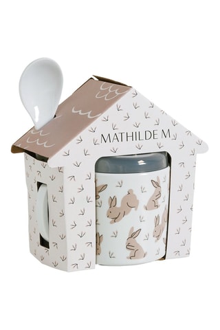 Vajilla Mon petit goûter la ronde des petits lapins - 2 piezas