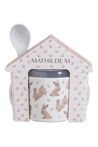 Vajilla Mon petit goûter la ronde des petits lapins - 2 piezas