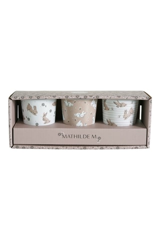 3 vasos La Ronde des petits lapins