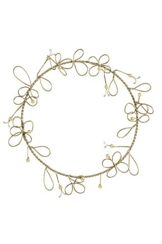Corona Perle de metal - 30 x 1 x 30 cm - Dorado
