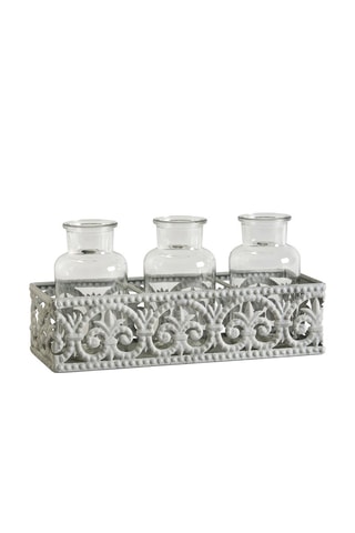 3 jarrones pequeños - Gris