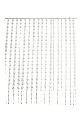 Rideau de perles pour vitrine Fête Nacrée - 100 x 120 cm