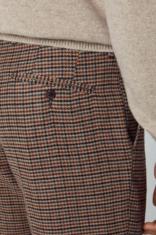 Pantalon de costume en laine - Marron
