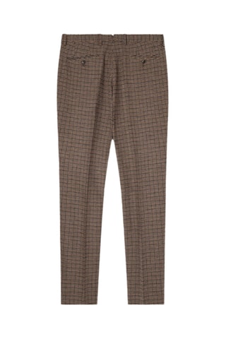 Pantalon de costume en laine - Marron