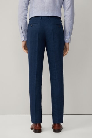 Pantalon de costume en lin - Bleu marine