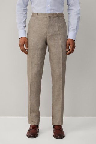 Pantalon de costume en lin - Beige