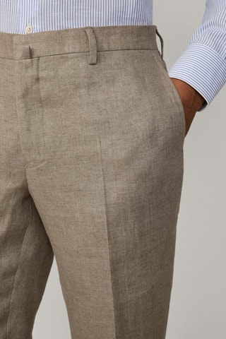 Pantalon de costume en lin - Beige