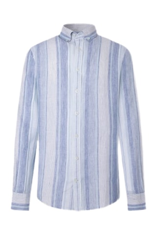 Chemise en lin - Bleu