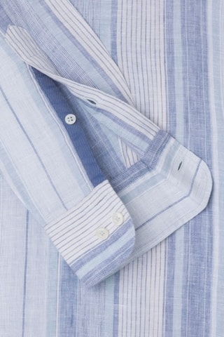 Chemise en lin - Bleu