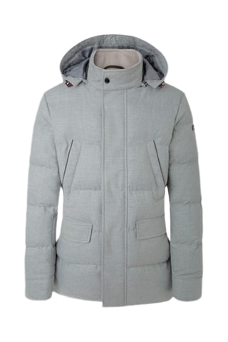 Doudoune à capuche - Gris clair
