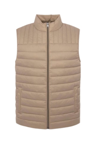 Doudoune sans manches - Beige