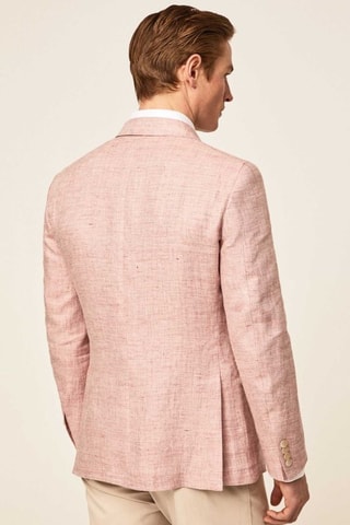 Veste de costume en lin - Rose