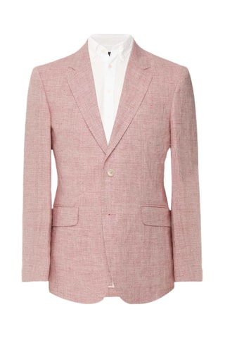 Veste de costume en lin - Rose