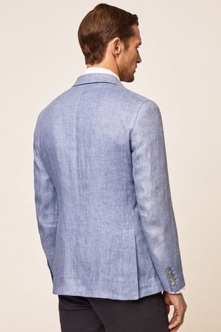 Veste de costume en lin - Bleu clair