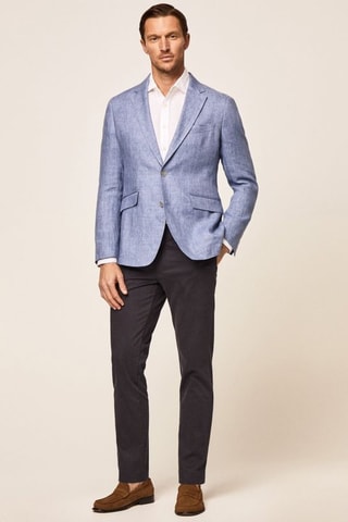 Veste de costume en lin - Bleu clair